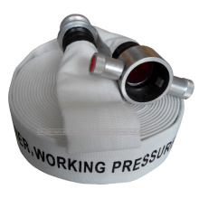 2.5" White Fire Hose with BS Aluminum Coupling
